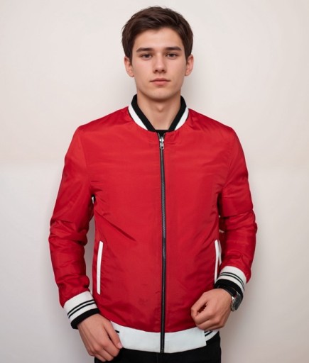 Erkek Spor Deri Mont - Çift Taraflı