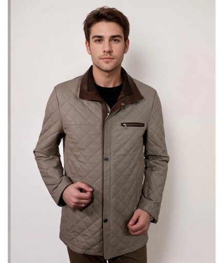 Erkek Deri Kaban - Bej