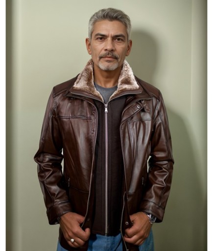 Erkek Deri Kaban - Kahverengi