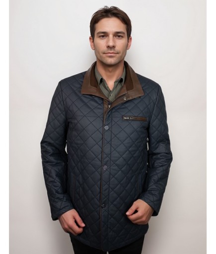 Erkek Deri Kaban - Lacivert