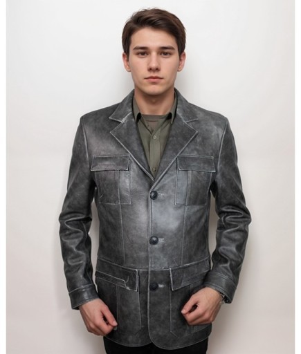 Erkek Deri Ceket - Eskitme